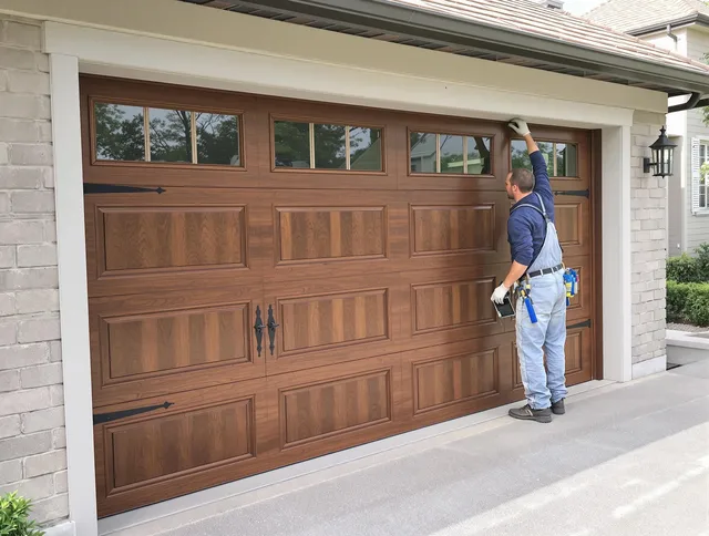 Custom garage door showcase by New Britain Garage Door Repair in New Britain