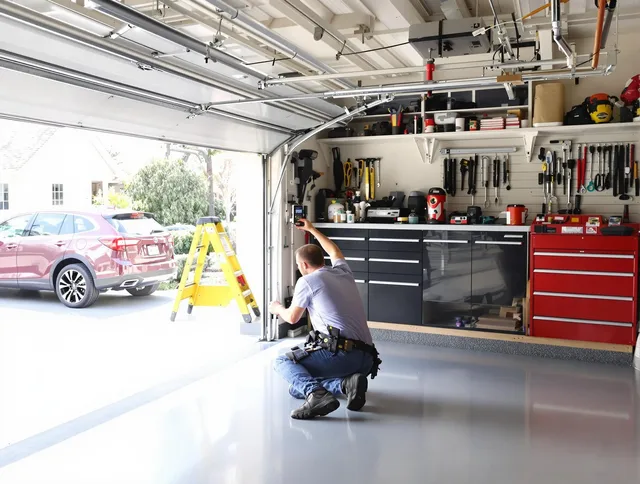 Local garage door repair service by New Britain Garage Door Repair in New Britain