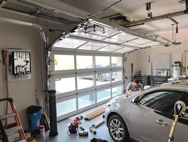 Garage door noise reduction service by New Britain Garage Door Repair in New Britain