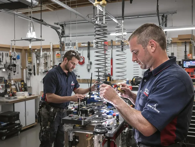 Garage door spring repair service by New Britain Garage Door Repair in New Britain